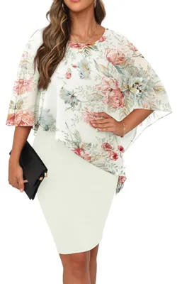 Imagen del producto de Solidchoice - Vestido de verano para mujer, de gasa, con mangas tipo murciélago