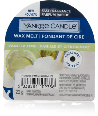 Productafbeelding van Yankee Candle Vanilla Lime, Rond, Groen, Tonkaboon, Vanille, 7 cm, 30 mm, 22 g