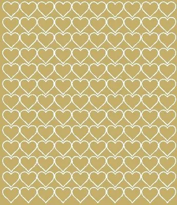 Image de Autocollants cœur Saint-Valentin, 2 cm, 130 pièces, dorés brillants