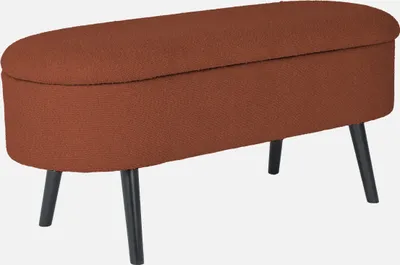 Immagine prodotto di Cassapanca con rivestimento bouclé, Color ruggine