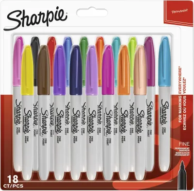 Zdjęcie produktu dla Sharpie Marker Fein Rundspitze F 18er Fun-Farben Blister
