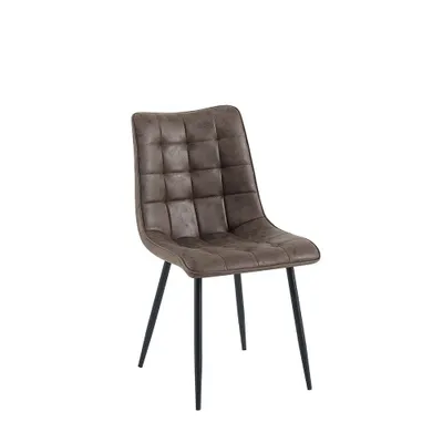 Imagen del producto de Juego de 4 sillas de comedor modelo Lucille, color marrón claro