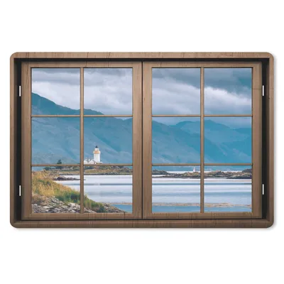 Produktbild von MuchoWow® Schreibtischunterlage Aussicht - Wasser - Leuchtturm 60x40 cm - XXL Mauspad - Großes Mauspad