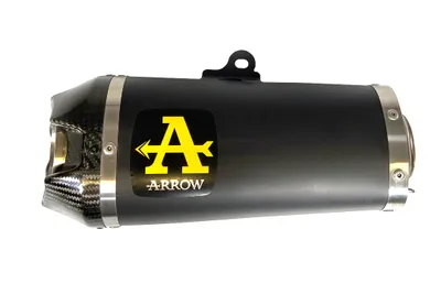 Produktbild von ARROW Auspuff DARK WORKS für Yamaha MT09 2021-, Edelstahl schwarz mit Carbon