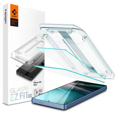 Produktbild von Spigen GLAStR Fit Displayschutzfolie 2er-Pack + Applicator Samsung Galaxy S25 Ultra