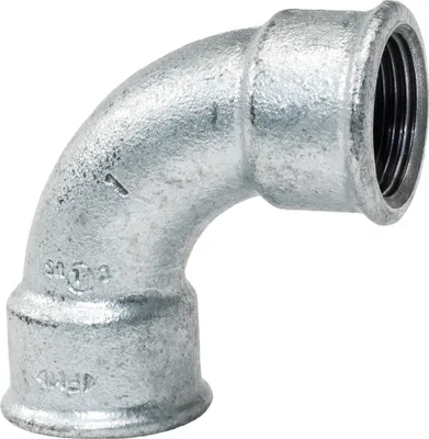 Zdjęcie produktu dla Kolanko krótkie 1 1/4" 90 stopni IG/IG ocynkowane: 1 1/4 cala Rozmiar: 1 1/4 cala