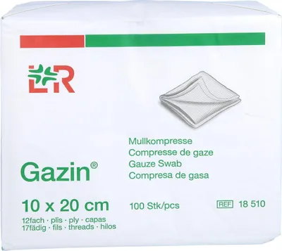 Image de GAZIN Compresse 10x20cm 12x OP, 100 pces COM