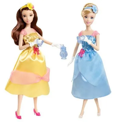 Image de Coffret the royal : 2 princesses - cendrillon et belle - disney princesse - mattel - x9352