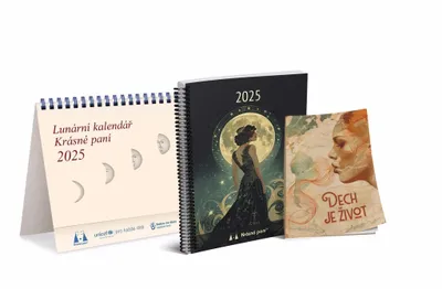 Immagine prodotto di Calendario lunare Bella signora con pubblicazione 2025 - Žofie Kanyzová calendario + libro