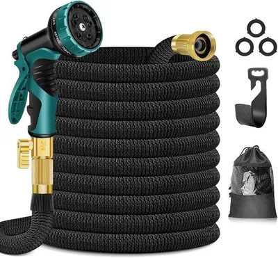 Obrázek produktu pro Zahradní hadice 30 m, černá, 10 funkcí