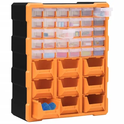 Obrázok produktu pre viaczásuvkový organizér vidaXL s 39 zásuvkami 38x16x47 cm