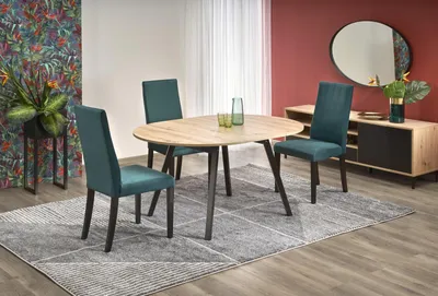 Produktbild von Design Esstisch Tisch HAR-111 rund ausziehbar 102 bis 142 cm