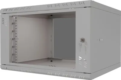 Image de Serverschrank 19" 6U, 450mm, Glastür, grau