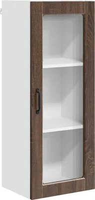 Produktbild von vidaXL Wandglas-Schrank PORTO Braun Eichen-Optik 40 x 31 x 100 cm