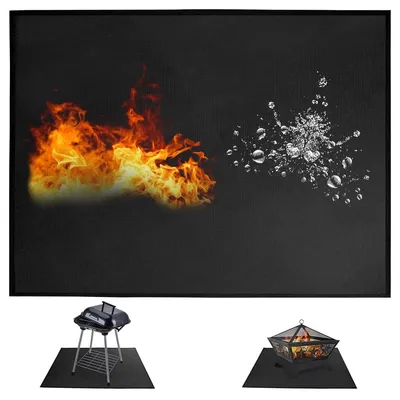 Imagen del producto de Alfombrilla resistente al fuego, 100x152 cm, plegable, para jardín y camping