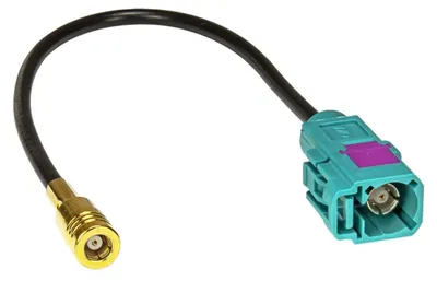 Fakra (f) auf SMB (f) Antennenadapter, 15 cm, DAB+ GPS