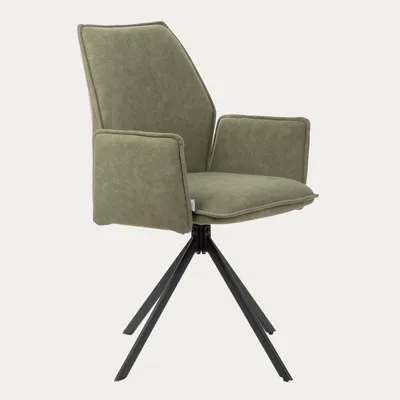 Obrázek produktu pro Otočná židle HOMLA LUGRO zelená 54x60x91cm