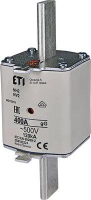 Produktbild von Sicherungseinsatz NH2 400A gG ETI 004185224