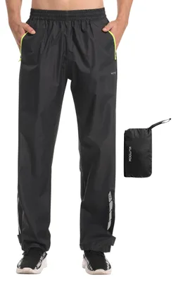 Productafbeelding van Regenbroek heren - Motorregenbroek - Waterdicht - Reflecterend - Maat S t/m 4XL - Voor wandelen, trekking en fietsen