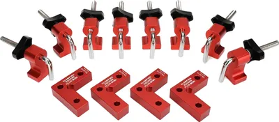 Produktbild von Holzverarbeitungs-Rechtswinkel-Positionierklemme, 160 mm Größe, 90-Grad-Winkel