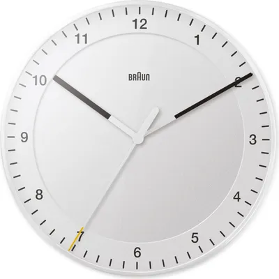 Obrázek produktu pro Braun BC17W, Zeď, Hodiny, Kulatý, Bílá, Klasický, AA