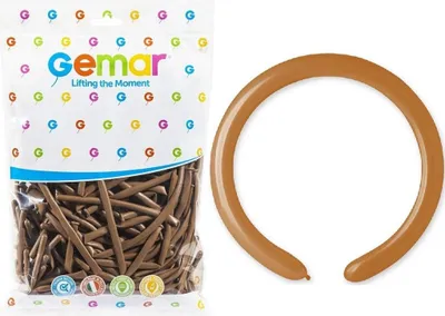 Image de Ballons D4, café pastel (pâte à modeler), 100 pcs.