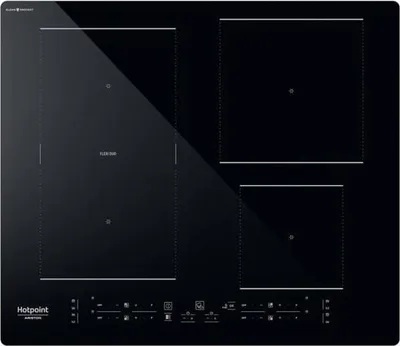 Produktbild von Hotpoint HB 4860C CPNE, Schwarz, Integriert, 59 cm, Zonen-Induktionskochfeld, Glas, 4 Zone(n)