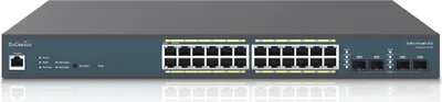 Image de EnGenius EWS7928P-FIT Commutateur réseau L2/L3 administrable Gigabit Ethernet (10/100/1000) Prise en charge de l'alimentation par Ethernet (PoE) Gris