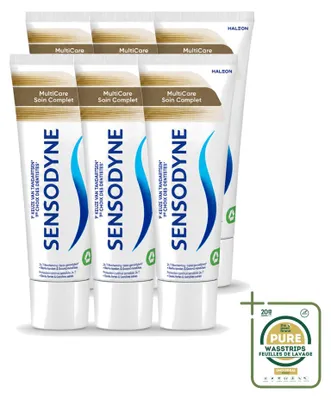 Imagen del producto de 6 tubos de pasta dental Sensodyne MultiCare - 75 ml - Paquete de suministro - 6 unidades