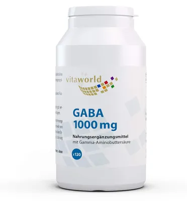 Zdjęcie produktu dla Tabletki Vitaworld GABA 1000 mg, 120 tabletek