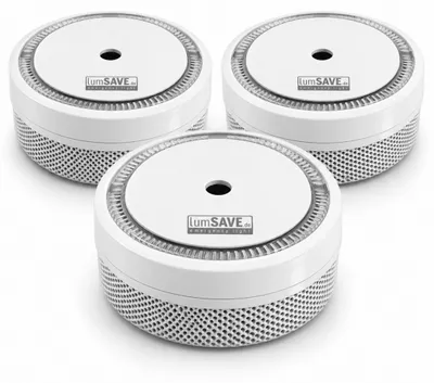 Produktbild von 3 Stück LogiLink Mini-Rauchmelder OSC0008 mit 5-Jahres-Batterie