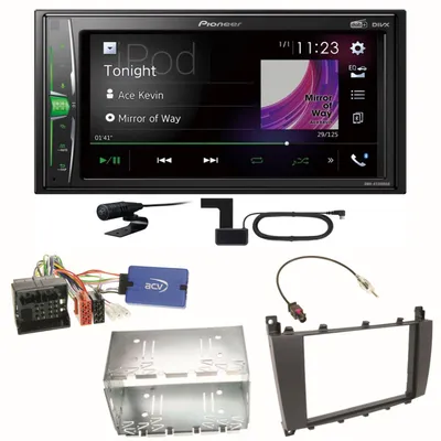 Produktbild von Pioneer DMH-A3300DAB DAB+ Einbauset für Mercedes C-Klasse W203 CLC CL203 S203