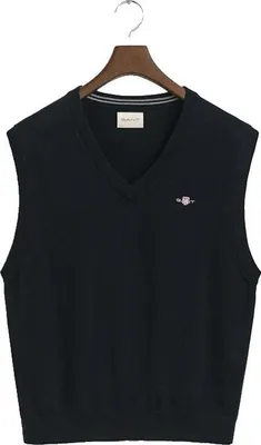 Produktbild von Gant Classic Strickweste Schwarz M Mann Schwarz M