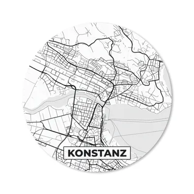 Produktbild von MuchoWow® Mauspad Mousepad Konstanz - Karte - Stadtplan 20x20 cm - Mousepads - Maus Mat - Pad - Mausunterlage - Schreibtischmatte