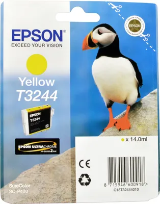 Produktbild von Epson T3244 Yellow, Gelb, Tinte auf Pigmentbasis, 14 ml, 1 Stück(e), 980 Seiten