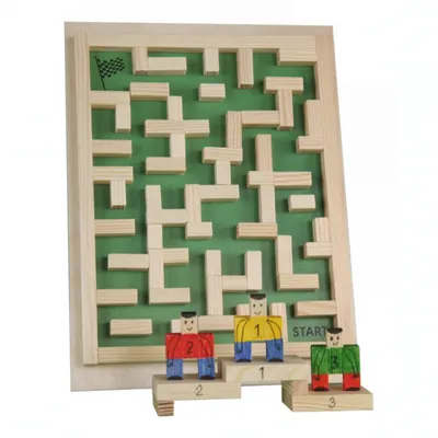 Produktbild von Anspruchsvolles Holz-Labyrinthspiel zum Selbstbauen mit Wettkampf-Element
