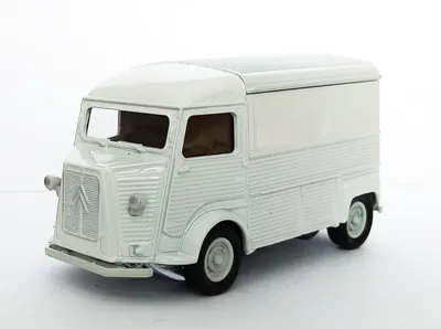 Produktbild von CITROEN TYPE H Bus Modellauto 10cm aus Metall mit Rüchzug Modell Auto Spielzeugauto Spielzeug 462 (Weiss)