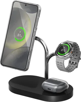 Obrázok produktu pre Samsung GP-PWU024WIABW, Vnútorný, USB, Bezdrôtové nabíjanie, Čierna, Strieborná