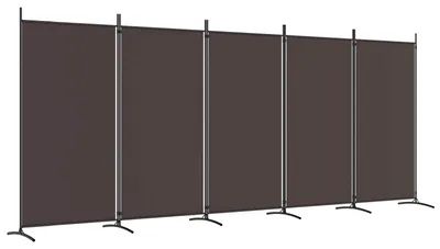 Produktbild von 5-tlg. Paravent Braun 433x180 cm Stoff