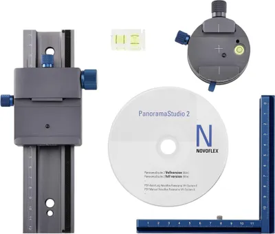 Zdjęcie produktu dla Novoflex VR-SYSTEM III, Mocowanie aparatu, Czarny, Niebieski, 1/4, 3/8", 960 g