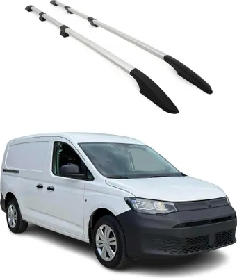 Image de Barres de toit longitudinales pour VW Caddy Maxi 2020-2025 L2 Long Alu Gris