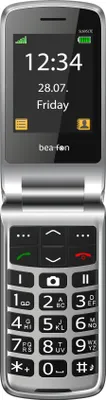 Produktbild von Beafon SL605 LTE, 4G, Silver Line, GroЯtastenklapphandy, schwarz