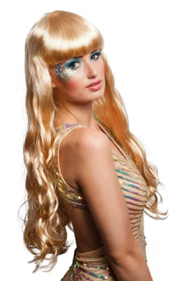 Produktbild von Damen Langhaar-Perücke mit Pony (Blond) Boland
