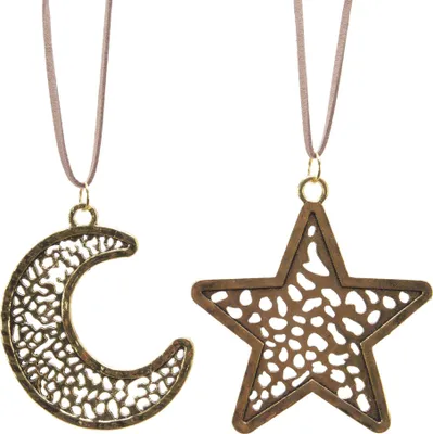Imagen del producto de Adorno dorado para el árbol de Navidad, 8 cm