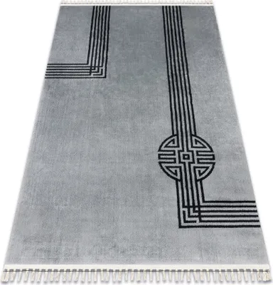 Produktbild von Teppich AMOUR 53116D grau - Geometrisch, Linien modern, elegant Grau 196x290 cm