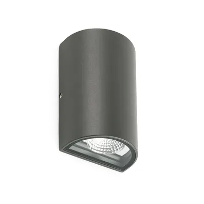 Produktbild von Faro 70811, Wandbeleuchtung für den Außenbereich, Dunkles Grau, Aluminium, IP54, I, 6 W