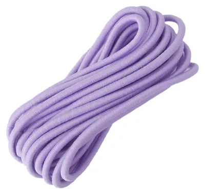 Produktbild von 3m Gummikordel 3mm Gummiband Gummischnur Hutgummi Rundgummi f. Bekleidung uvm., Farbe:flieder