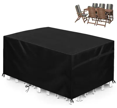 Obrázok produktu pre Poťah na záhradný nábytok, 150x90x80 cm, materiál Oxford 420D, vodeodolný, ochrana proti UV žiareniu, odolný proti vetru