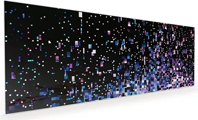 Produktbild von Küchenrückwand Spritzschutz Glas mit Motiv Pixelmuster 40 x 40 cm