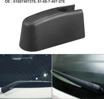 Image de Arrière Pare-brise Essuie-glace Bras Écrou Couvercle Capuchon pour BMW X3 - 1 Pièces Noir
